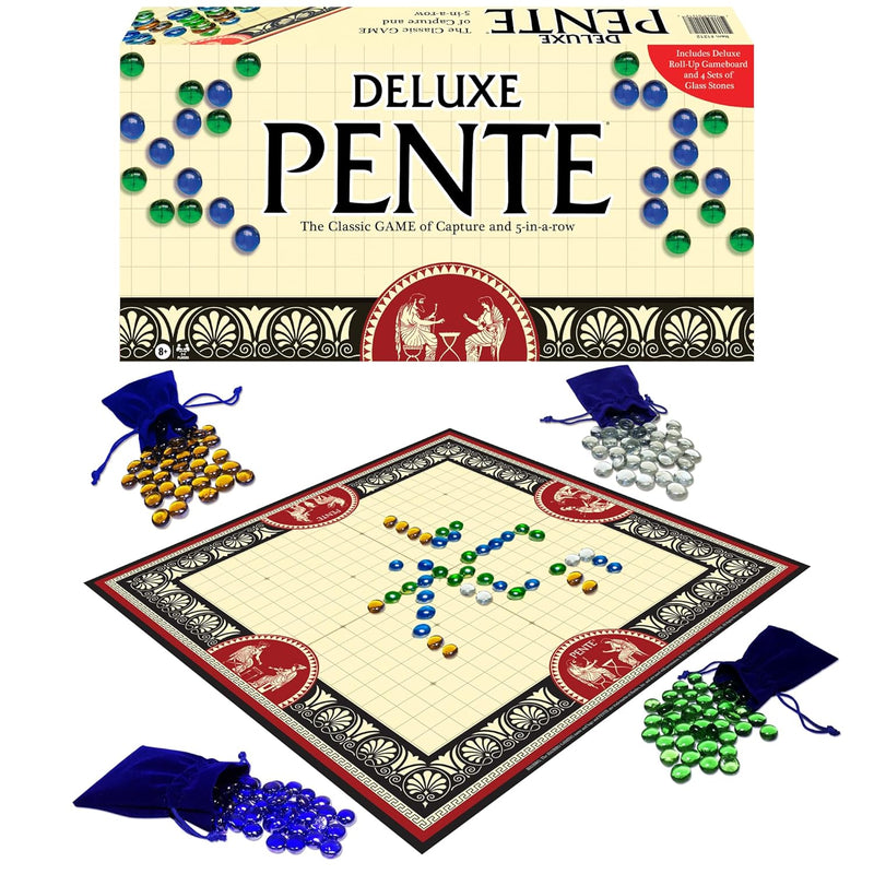 Deluxe Pente, By Games Usa, Family Strategy Game Of Capture Stones For 2 To