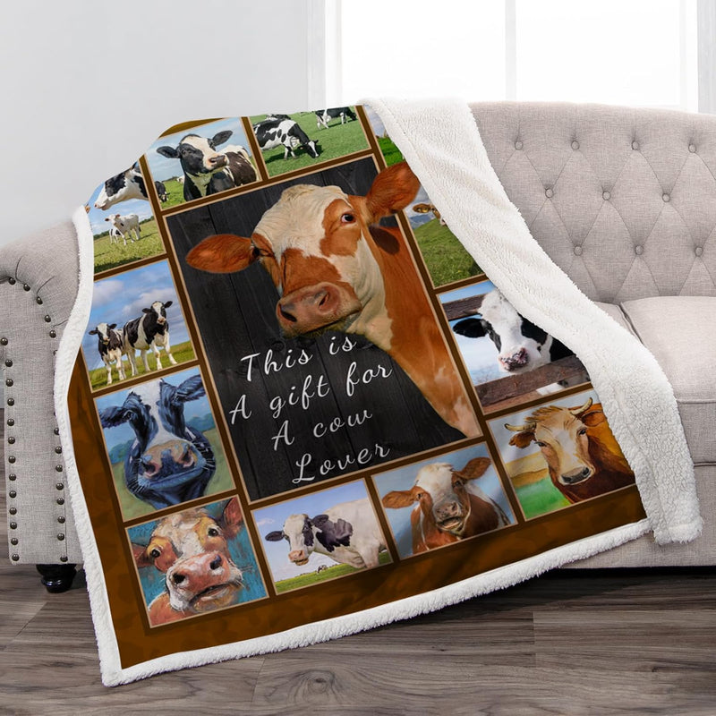 Cow Blanket Themed Gifts For Cow Lovers Adults Kids Teen Birthday Christmas Va