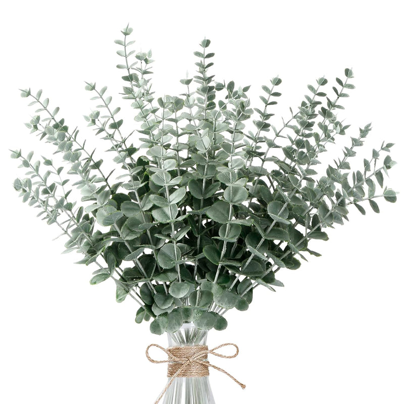 36Pcs Eucalyptus Stems Decor Artificial Eucalyptus Leaves Faux Eucalyptus Stem