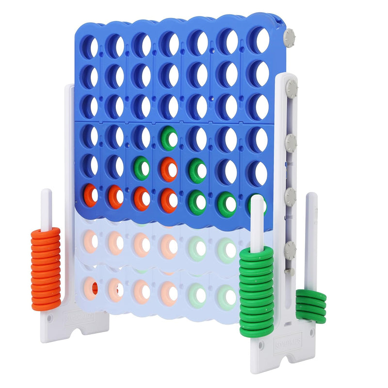Height Adjustable Giant 4 In A Row Game, Jumbo 4 To Score Game For Teens An