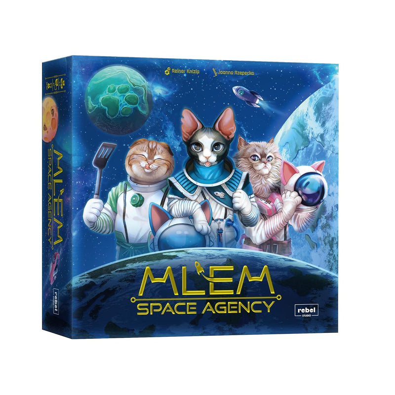 Mlem: Space Agency Board Game Purrfect Catstronaut Adventures! Dice Rolling