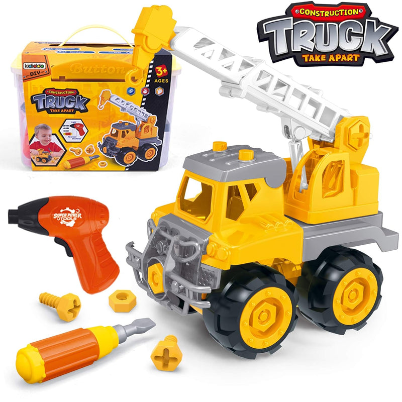 Take Apart Toys With Electric Drill Toddler Diy Assembly Construction Truck Bu