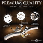 Stainless Steel Humbler With Adjustable Ball Crusher, Durable Restraint Device For Kneeling Control, Lockable Design, Precision Pressure Adjustment For Secure Fit