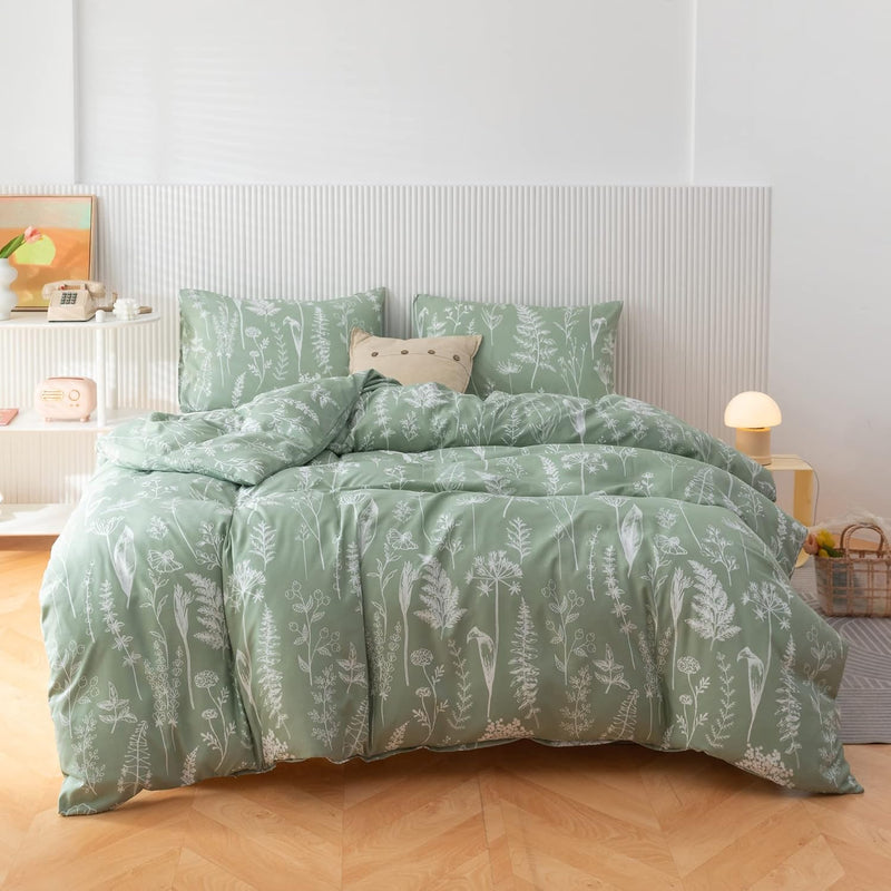 Full Size Comforter Sage Green Comforter Bedding Comforter Sets Set Floral Com