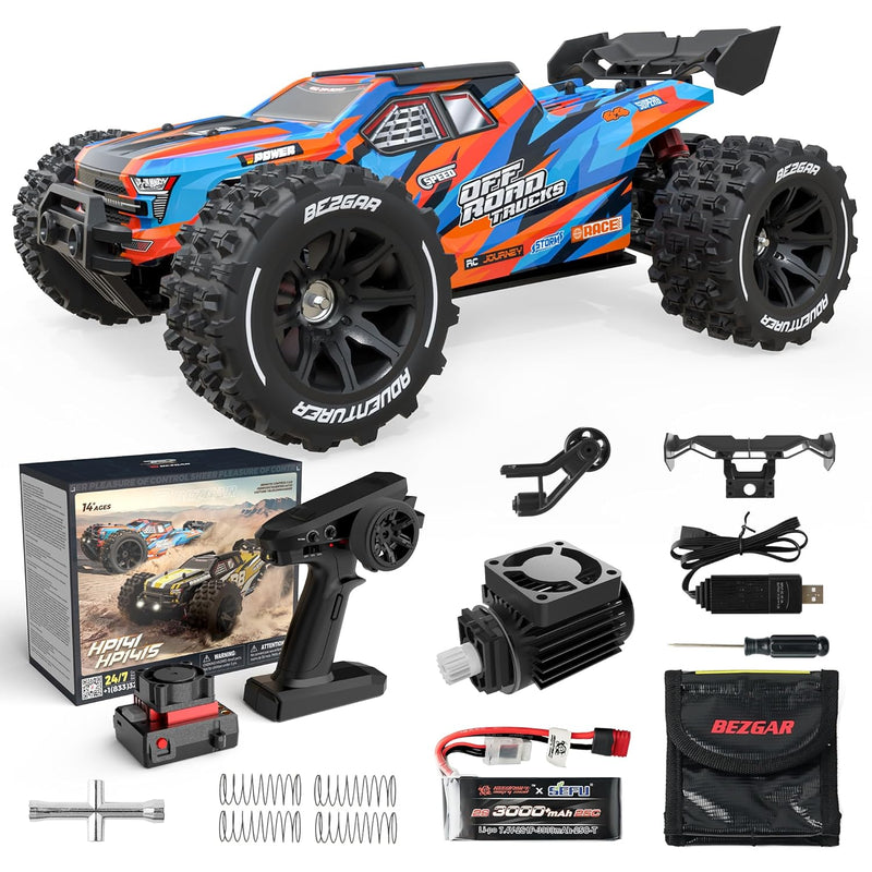 Fast Rc Cars For Adults Max 50Mph Brushless Rc Car, Rc Trucks 4X4 Offroad Wate
