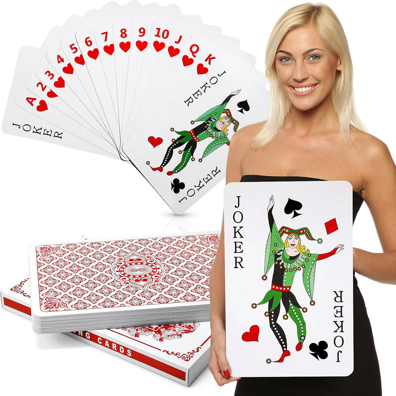 Jumbo Playing Cards 11 X 17 Inches Giant Deck Of Cards Large Print Playing Car