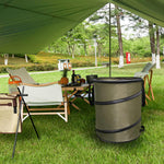 Camping Trash Can, Pop-Up Trash Can/Recycle Bin, Car Garbage Can,Reusable Outdoor Trash Garden Yard Trash Bag Foldable Camping Recycling Bin (Green10gallons)
