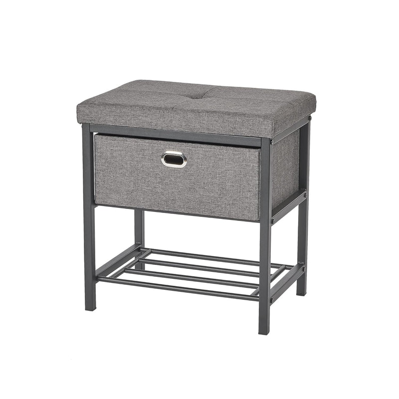 Storage Bench Seat With Drawer Single Seat Entryway Bench With Shoe Storage Ra