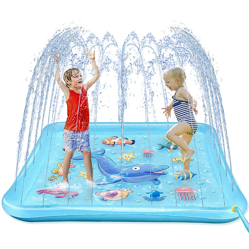 Splash Pad For Toddlers, Outdoor Sprinkler For Kids, 67" Summer Water Toys
