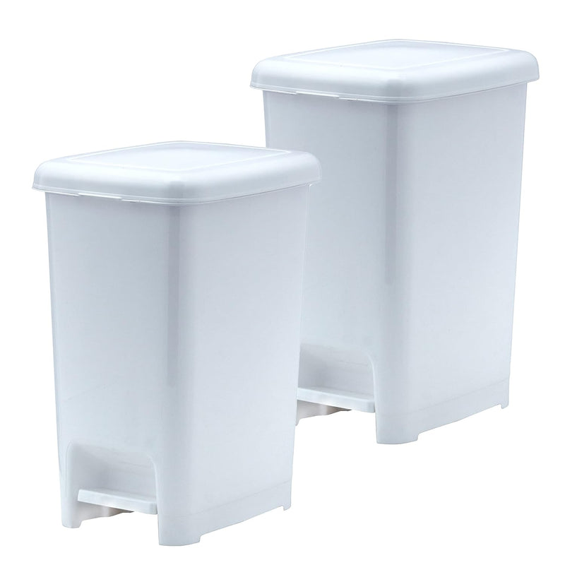 Slim Trash Can With Foot Pedal – 6.5 Gallon Step-On Trash Can With Lid, Medium P