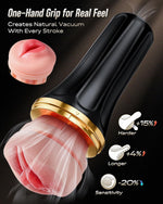 Dual Sleeve Manual Male Masturbator with Adjustable Suction