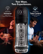 Rechargeable Male Masturbator with Suction and Vibration Modes