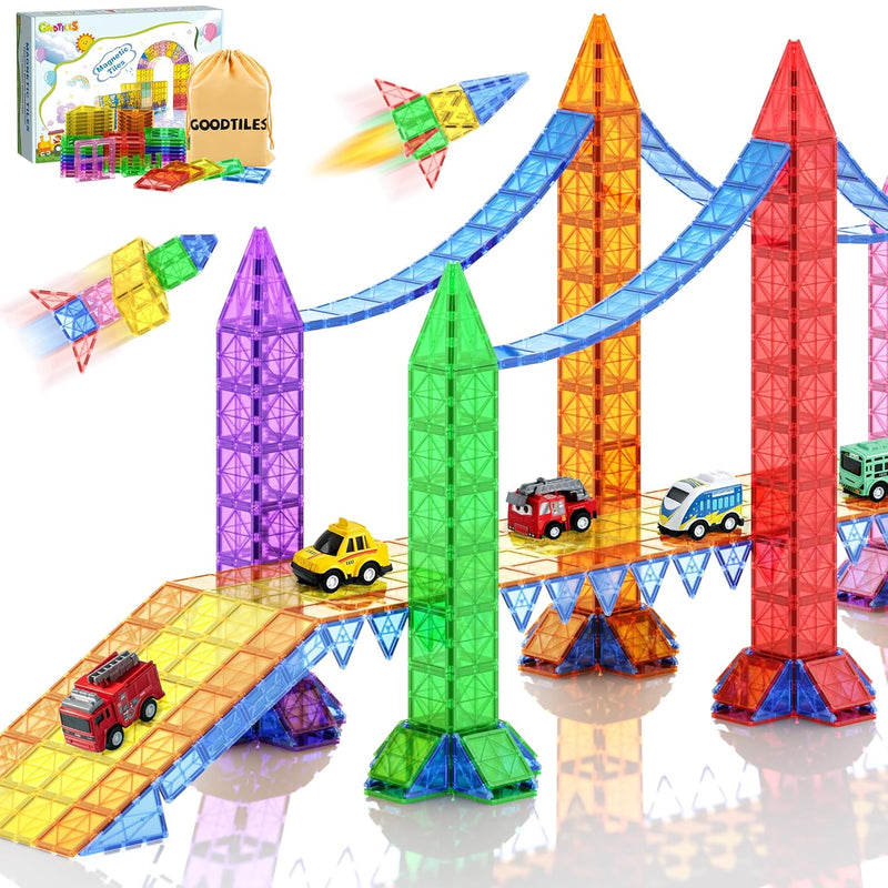 Magnetic Tiles Kids Toys For 3+ Year Old Boy And Girl Birthday Gifts, Magne