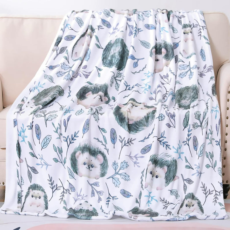 Hedgehog Blanket Soft Kids Throw Blanket For Girls Boys Cute Little Animal Fla