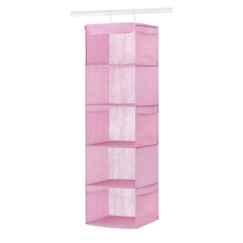 6636-1234-Pink Hanging Accessory Shelves, Pink