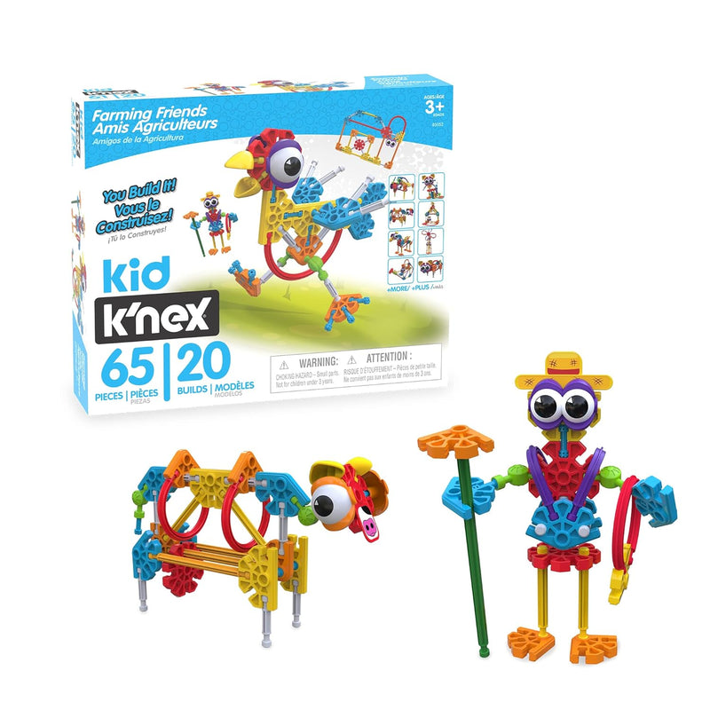 K'NEX Kid Farmin' Friends Building Set, 65 Pieces, Great Christmas, Holiday