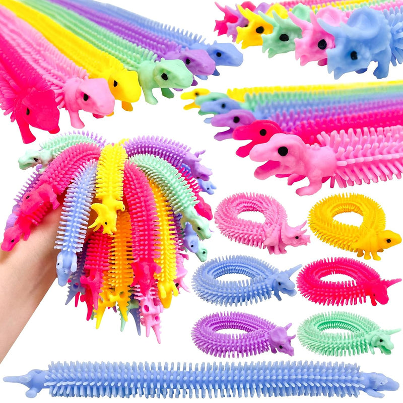 45Pcs Stretchy Fidget Toy,Dinosaur Sensory Fidget Block Toys,Muticolor Stretch