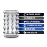 Blush Sex Toys For Men - Stay Hard Cock Ring Sleeve 04 - Soft Tickly Nubs Penis Ring For Enhance Erection & Girth - Slide It On Penis, Vibrator, Dildo - Stack, Mix, Match To Create Unique Sensations