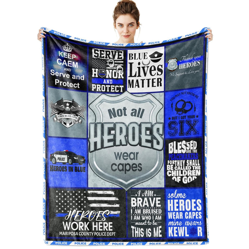 Police Gifts For Women/Men Blanket,Gift For Police Officer,Policeman Gifts For
