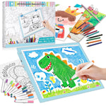 15 Inch Blue Light-Up Tracing Board for Kids with Adjustable Brightness