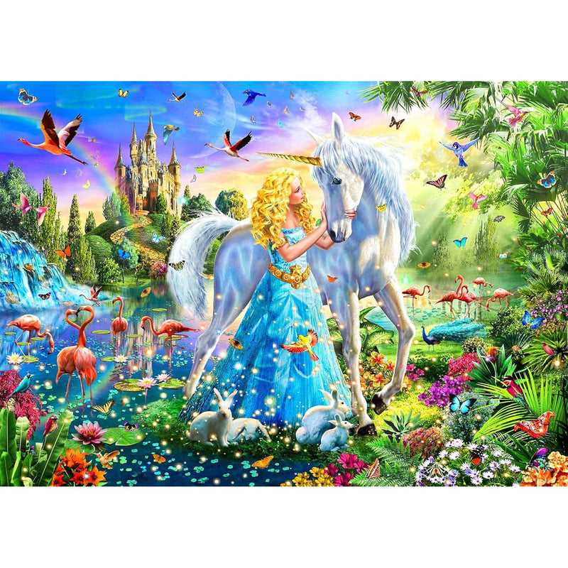 Puzzles For Kids Ages 8 10 6 8 Princess & Unicorn Puzzle 200 Piece Jigsaw P