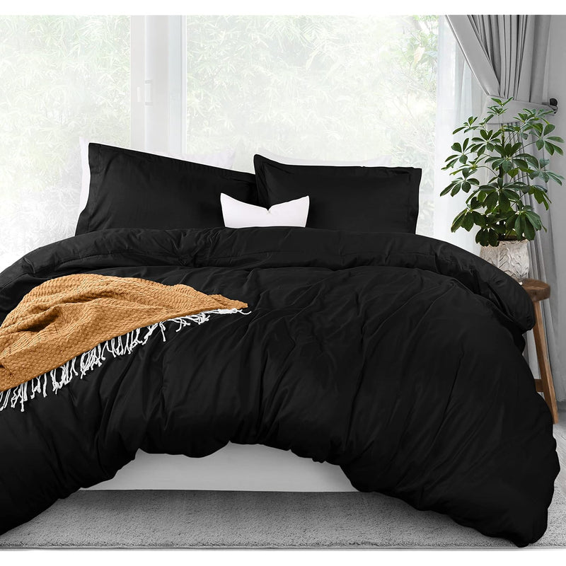 Duvet Cover Full Size Set - 1 Duvet Cover With 2 Pillow Shams - 3 Pieces Comfo