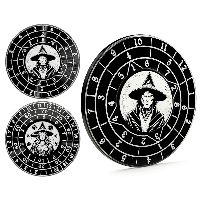 Spinner Dice 7 In 1 Metal Dnd Dice Set Built In D4, D6, D8, D10, D%, D12 An