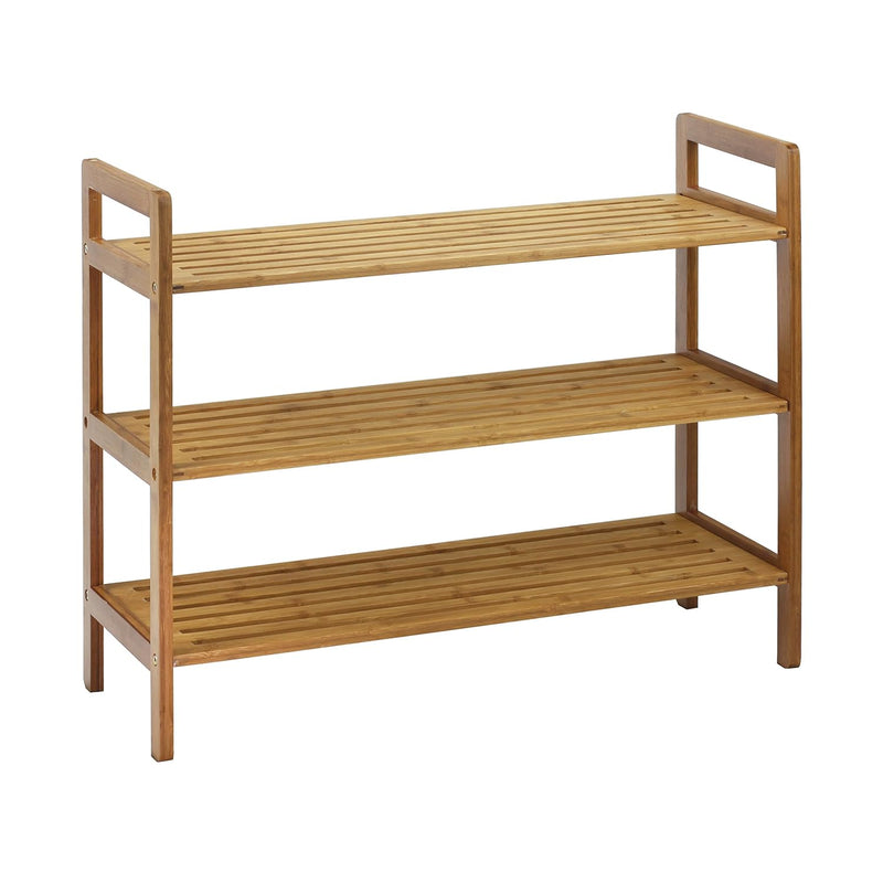 3-Tier Bamboo Shoe Rack, Natural