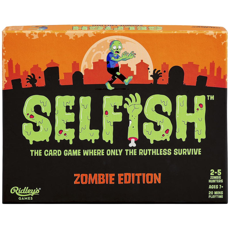 Ridley’S Selfish: Zombie Edition Card Game Easy To Play Party Game For Groups