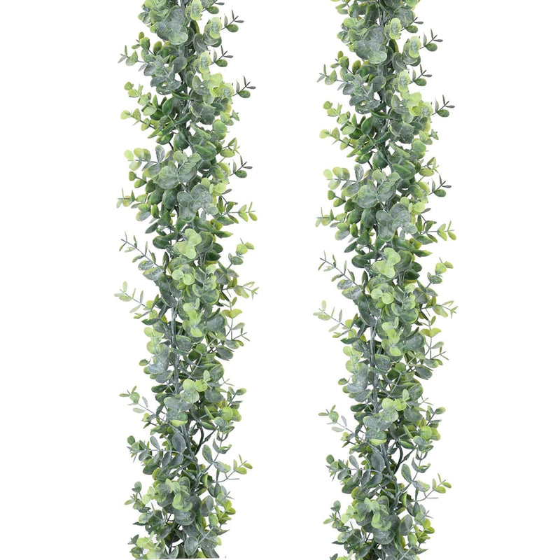 Faux Eucalyptus Garland Plant, 2 Pack Artificial Vines Hanging Eucalyptus Leav