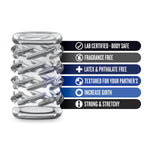 Blush Sex Toys For Men - Stay Hard Cock Ring Sleeve 6 - Soft Tickly Ridges Penis Ring For Enhance Erection & Girth - Slide It On Penis, Vibrator, Dildo - Stack, Mix, Match To Create Unique Sensations
