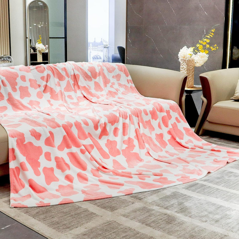 Blankets & Throws Queen Size Warm Blanket Pink Soft Fleece Throw Blankets For