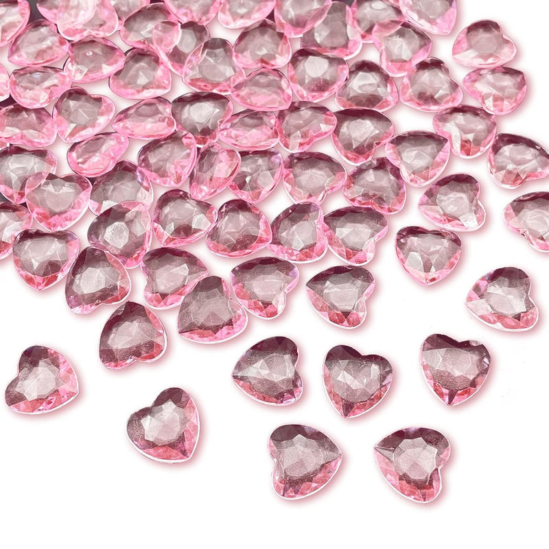 3D Acrylic Plastic Hearts For Valentines Day, Christmas Decorations, Valentine