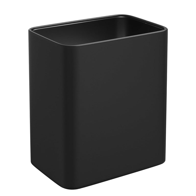 Small Bathroom Trash Can 2.1 Gallon Wastebasket, Modern Metal Garbage Can Office