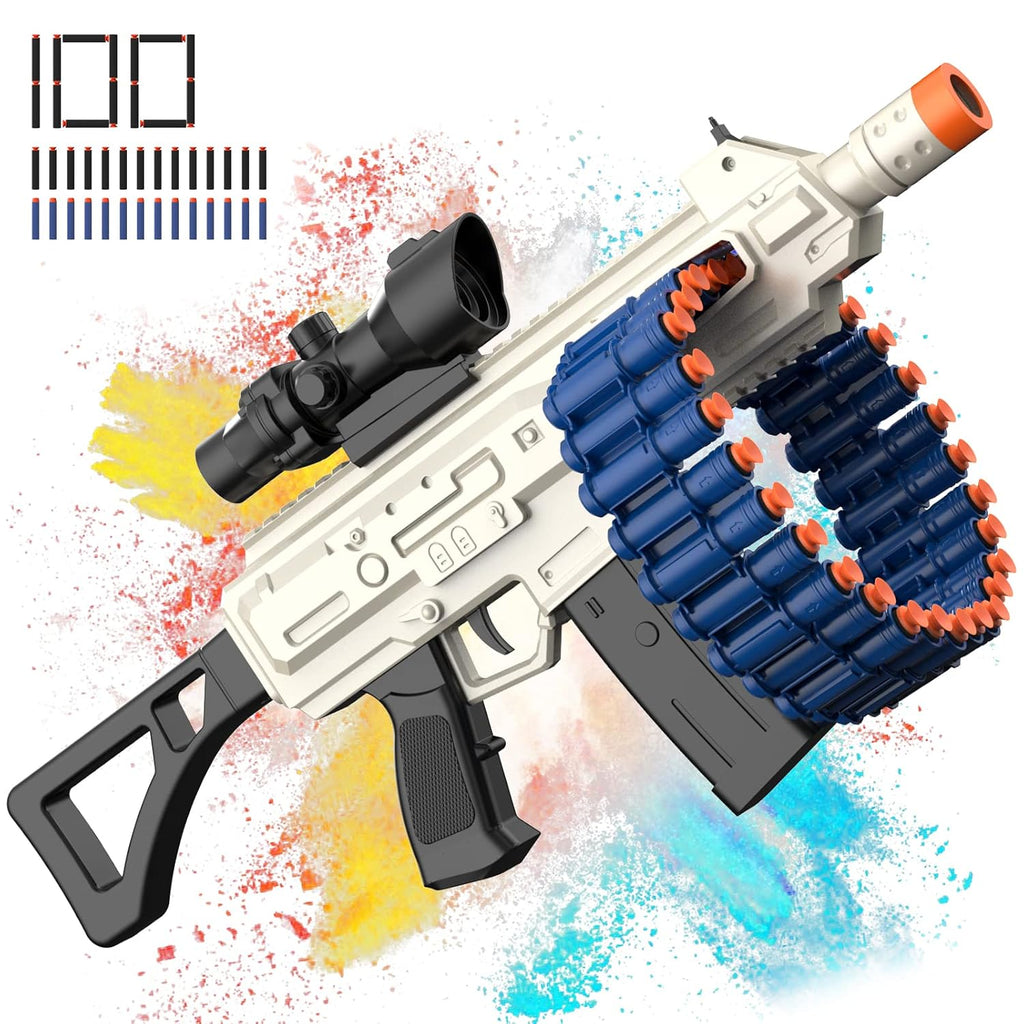 Electric Automatic Toy Guns, Toy Gun Blaster With 30 Dart Clips And 10 ...