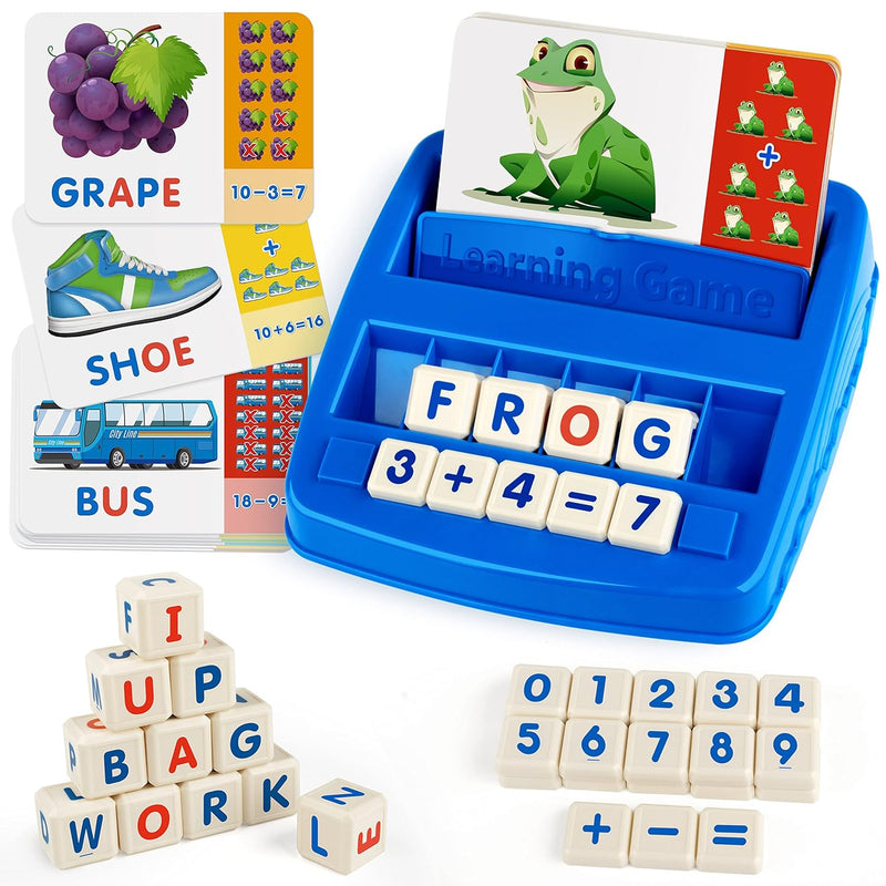 Coogam Matching Letter Game, Alphabet Spelling Reading Flash Cards, Math Nu
