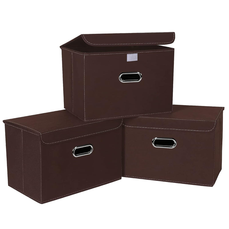 Linen Fabric Foldable Collapsible Storage Cube Bin Organizer Basket Fabric Stora