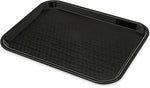 Cafe Standard Plastic Cafeteria/Fast Food Tray, NSF Certified, BPA Free, 14" Length x 10" Width, Black