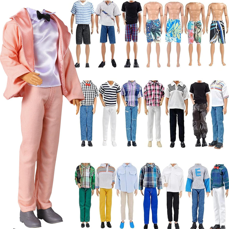 10 Item Fantastic Pack = 5 Sets Fashion Casual Wear Clothes Outfit +5 Pairs