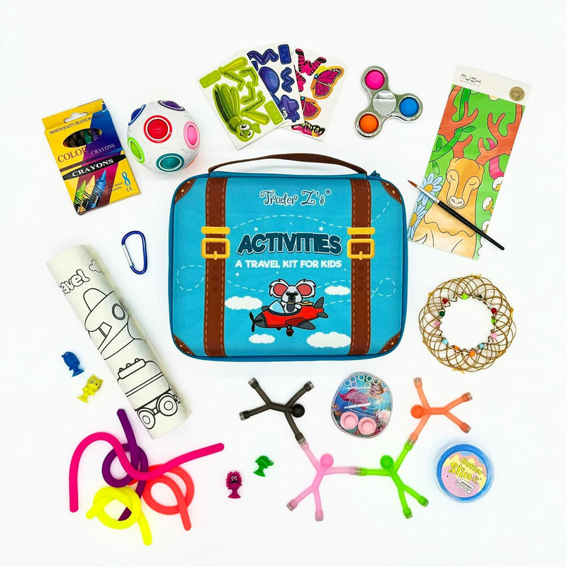 New Travel Activity Kit For Kids, Kids And Toddlers Travel Toys, Car Road T