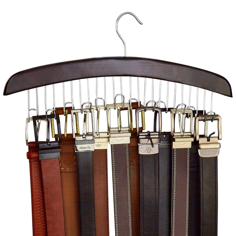 Belt Hanger Rack For Closet Organization And Storage Display Holder With 12 Hook