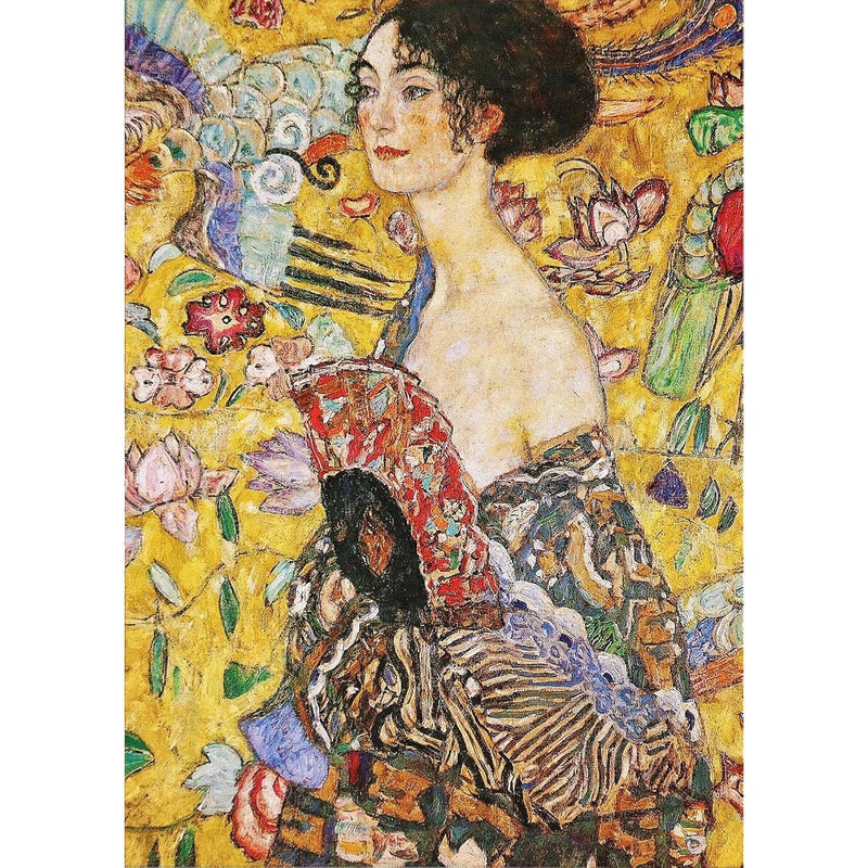 Lady With Fan By Gustav Klimt Jigsaw Puzzle 1000 Piece Art Puzzles For Adul
