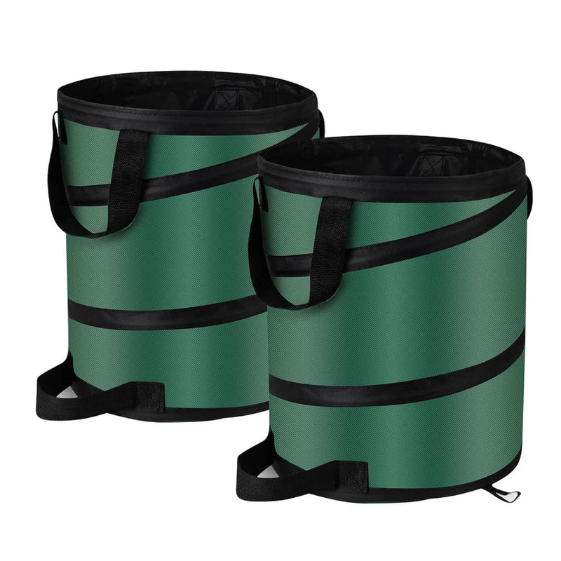 Pop Up Trash Can And Recycling Bins, Lawn And Leaf Bags14X16 In, Collapsible Tra