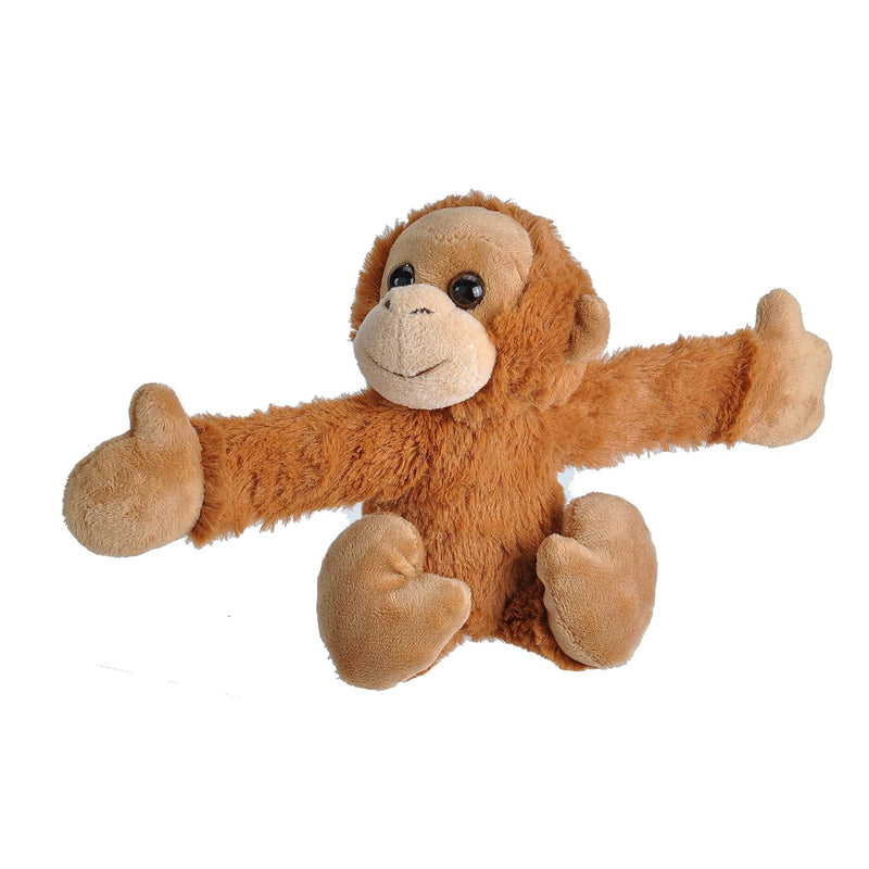 Wild Republic Huggers Orangutan Plush Toy, Slap Bracelet, Stuffed Animal, K