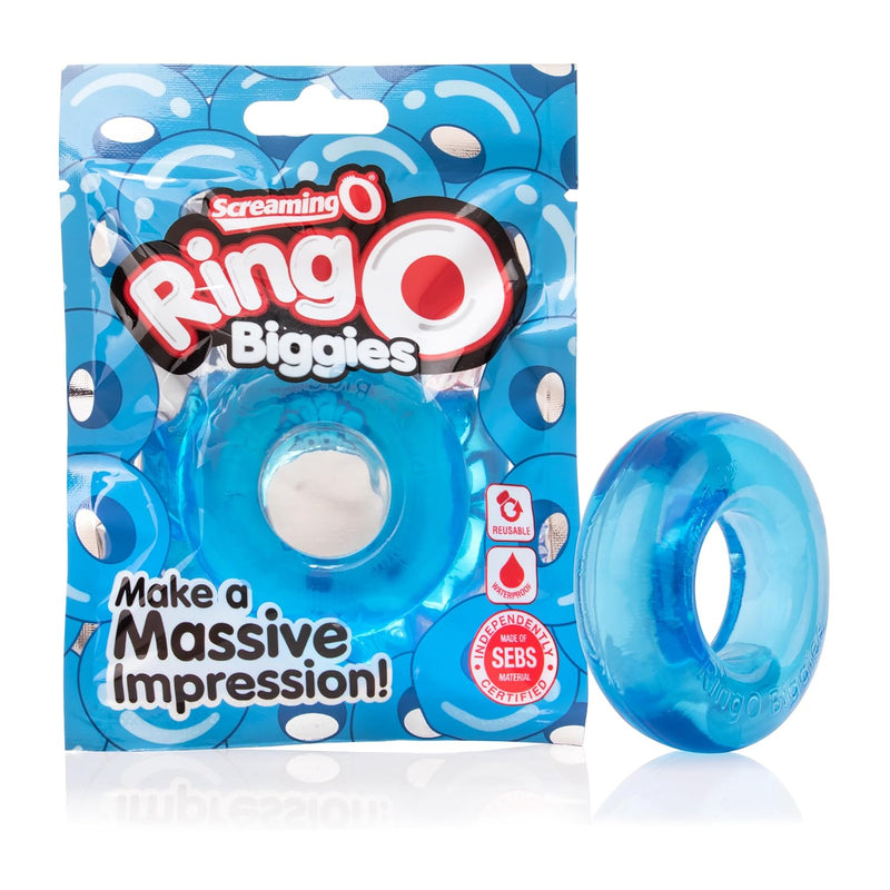 Ringo Biggies,Blue - Iconic Award Winning Cock Ring, Disposable Cock Ring - Penis Ring, Increase Pleasure - Couple Sex Toys, Dick Ring For Mutual Pleasure