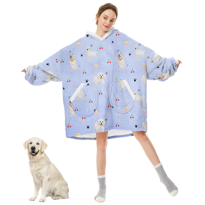 Blanket Hoodie Cozy Warm Oversized Blanket Sweatshirt Sherpa Wearable Blanket