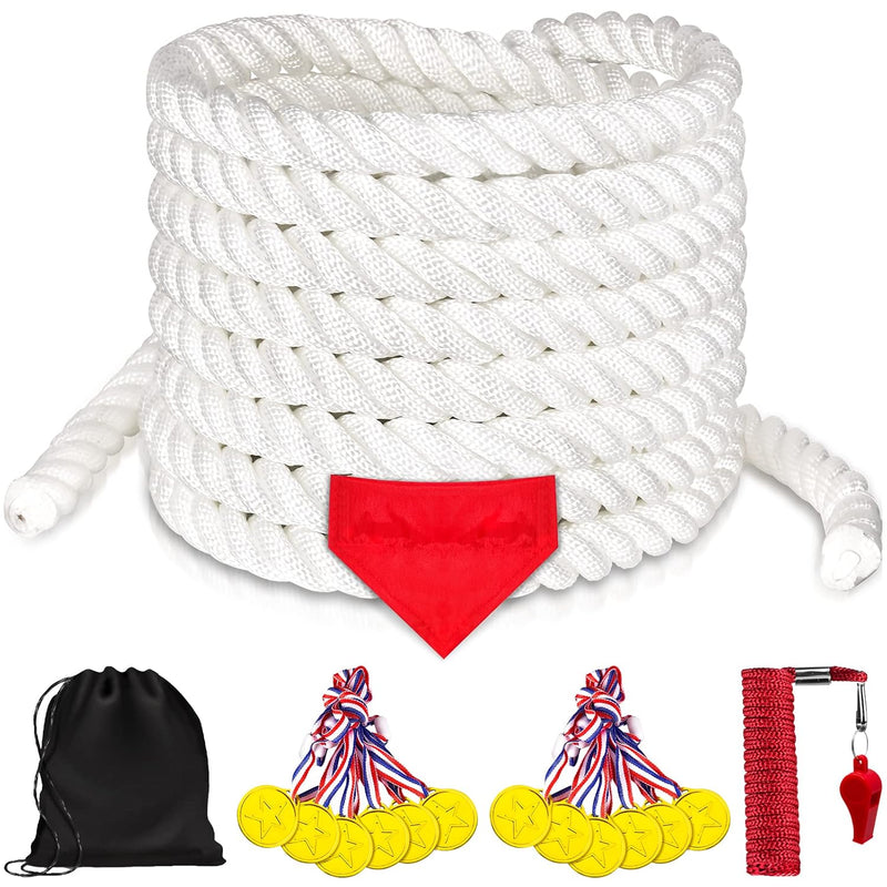 Tug Of War Rope For Kids And Adults 40Ft Tug Of War Rope With Flag,Field Da