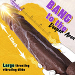 10.43" Thrusting Dildo with 6 Speeds &amp; 10 Vibrations Remote Control Toy