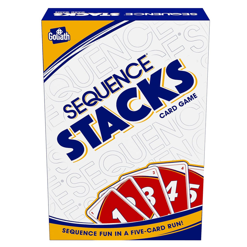 Goliath Sequence Stacks Card Game - Sequence Fun in a Five-Card Run, White