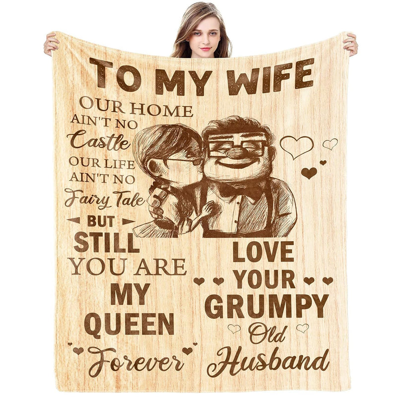 Gift For Wife From Husband To My Wife Blanket Wedding Anniversary Romantic Gif